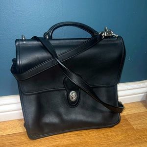 Coach matte leather crossbody purse